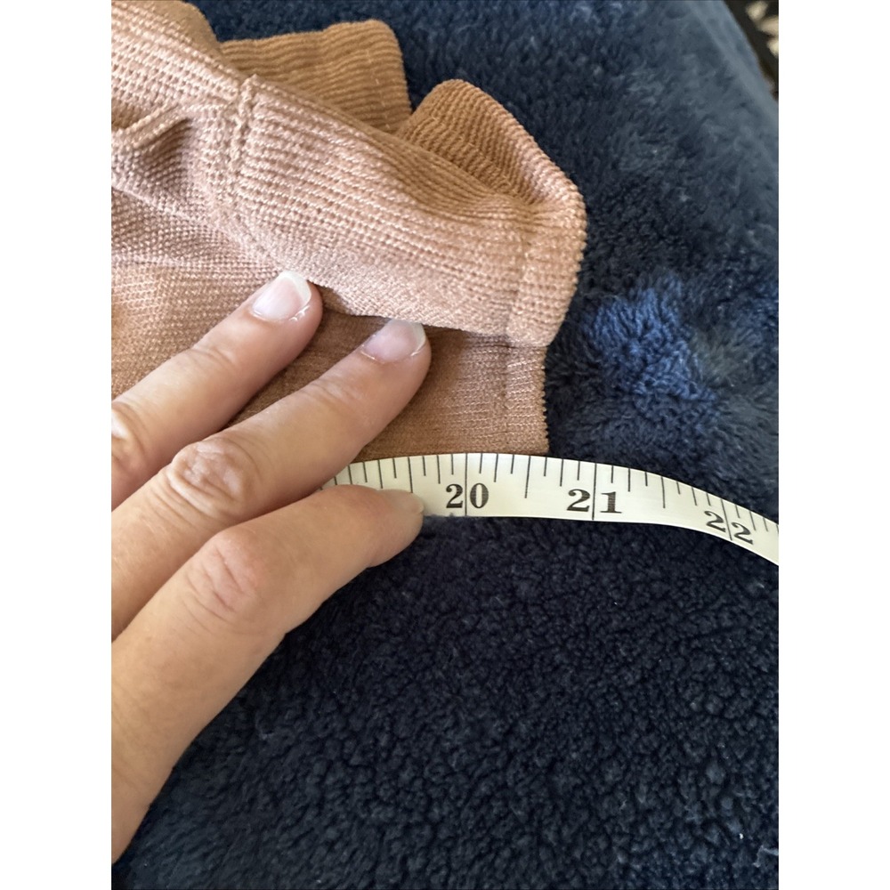 American Stitch Corduroy Patchwork Shirt In Brown - Size Medium (L14) - Picture 8 of 9